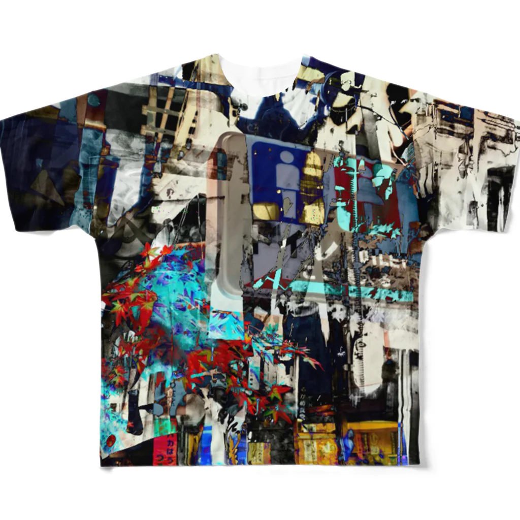 fDESIGNのfm_18_Collage フルグラフィックTシャツ