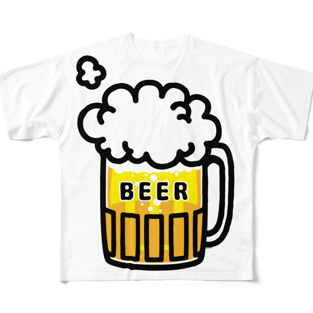 Cɐkeccooのビール！ビール！！ビール！！！ フルグラフィックTシャツ