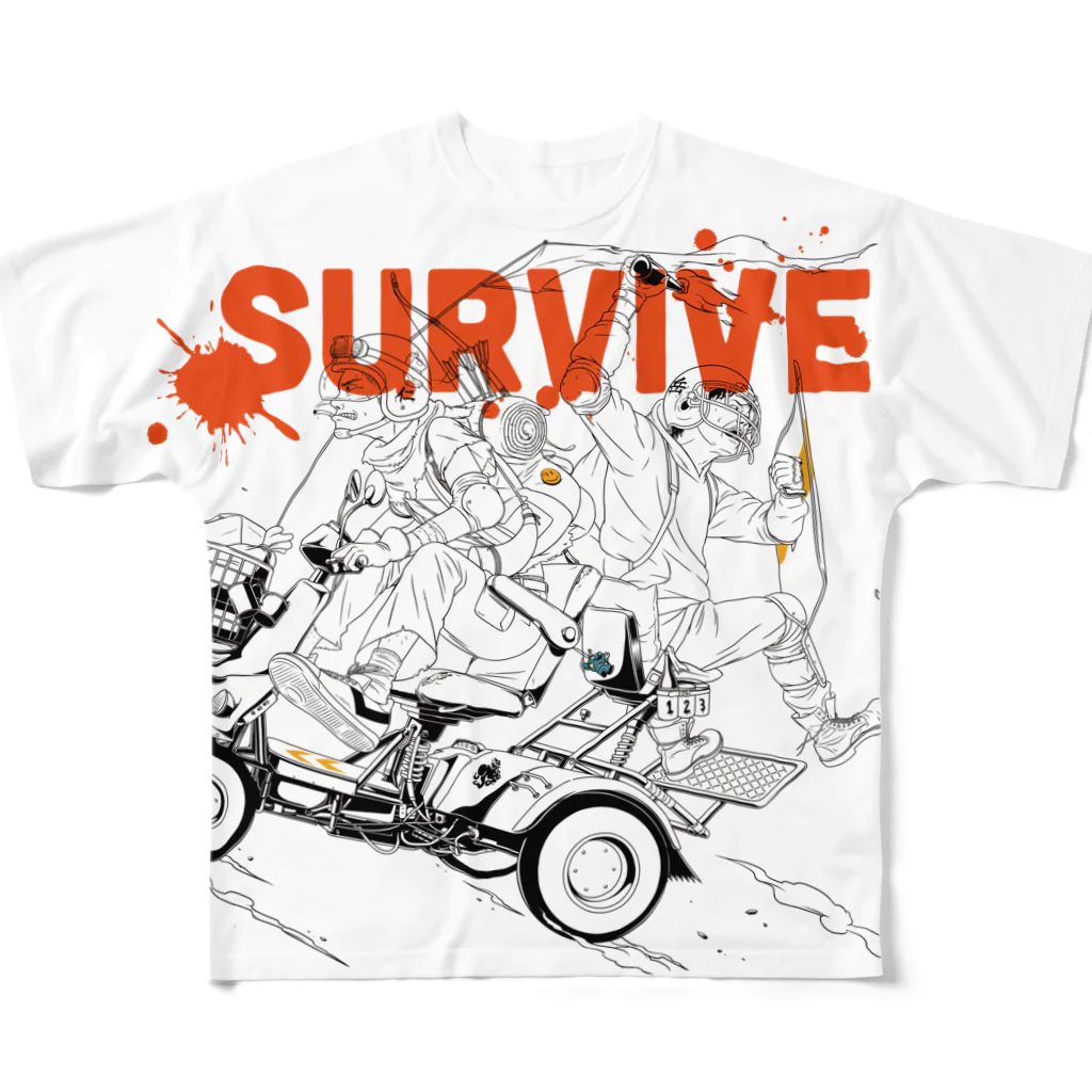 Titan graphicsのSURVIVE-Buddy フルグラフィックTシャツ