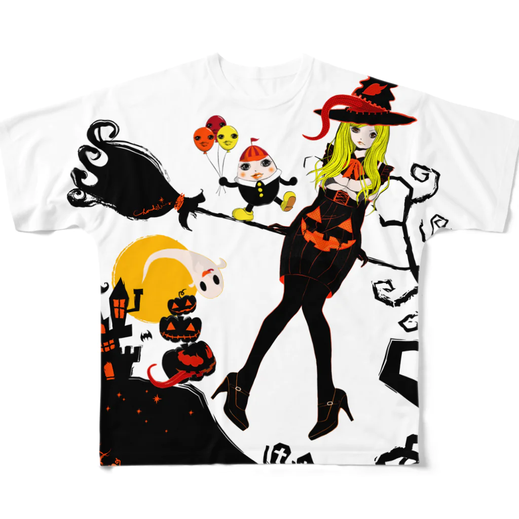 loveclonesのALICE THE END ハロウィンのアリスドール All-Over Print T-Shirt