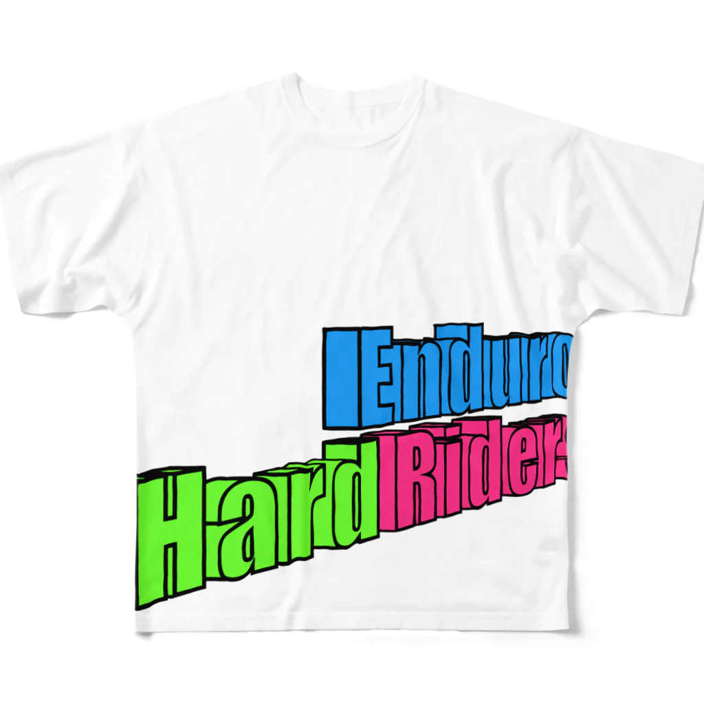 せろーのゴミ箱のHard Enduro Riders 3D フルグラフィックTシャツ