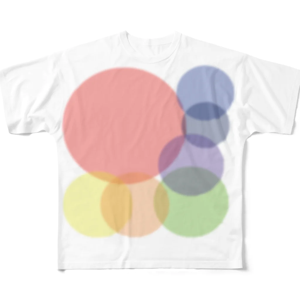 ここっとの虹色たまたま All-Over Print T-Shirt