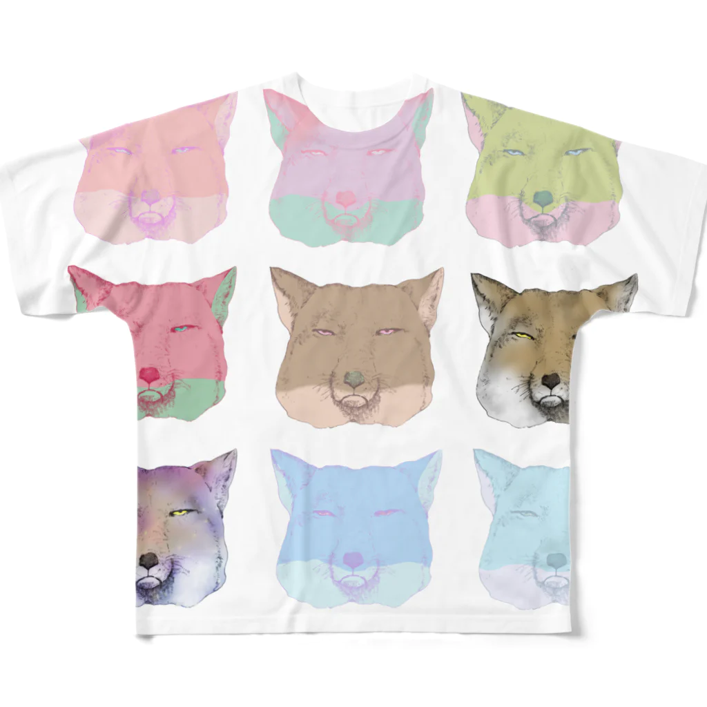 chiyokomeyaのチベットスナギツネにまみれたい All-Over Print T-Shirt