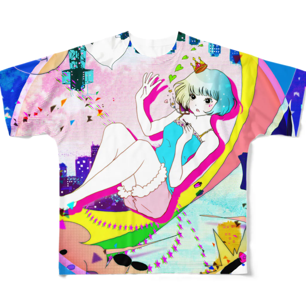 なで肩うさぎの美香堂の思春期ガール All-Over Print T-Shirt