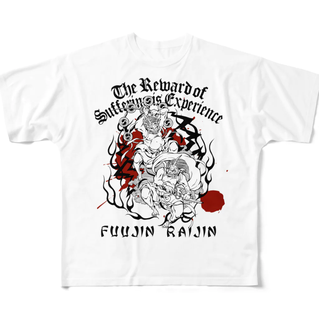 JOKERS FACTORYのFUUJIN RAIJIN フルグラフィックTシャツ