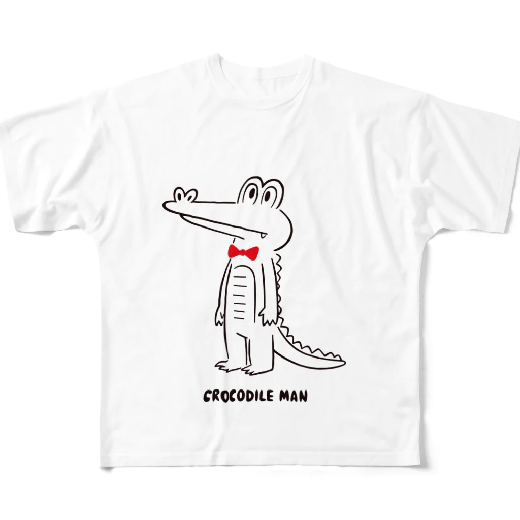 久保誠二郎　オフィシャルグッズのクロコダイルマン All-Over Print T-Shirt