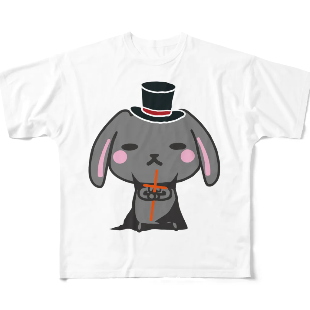 MST@twins lapin うさまろ ぴかまろのうさまろハロウィン All-Over Print T-Shirt