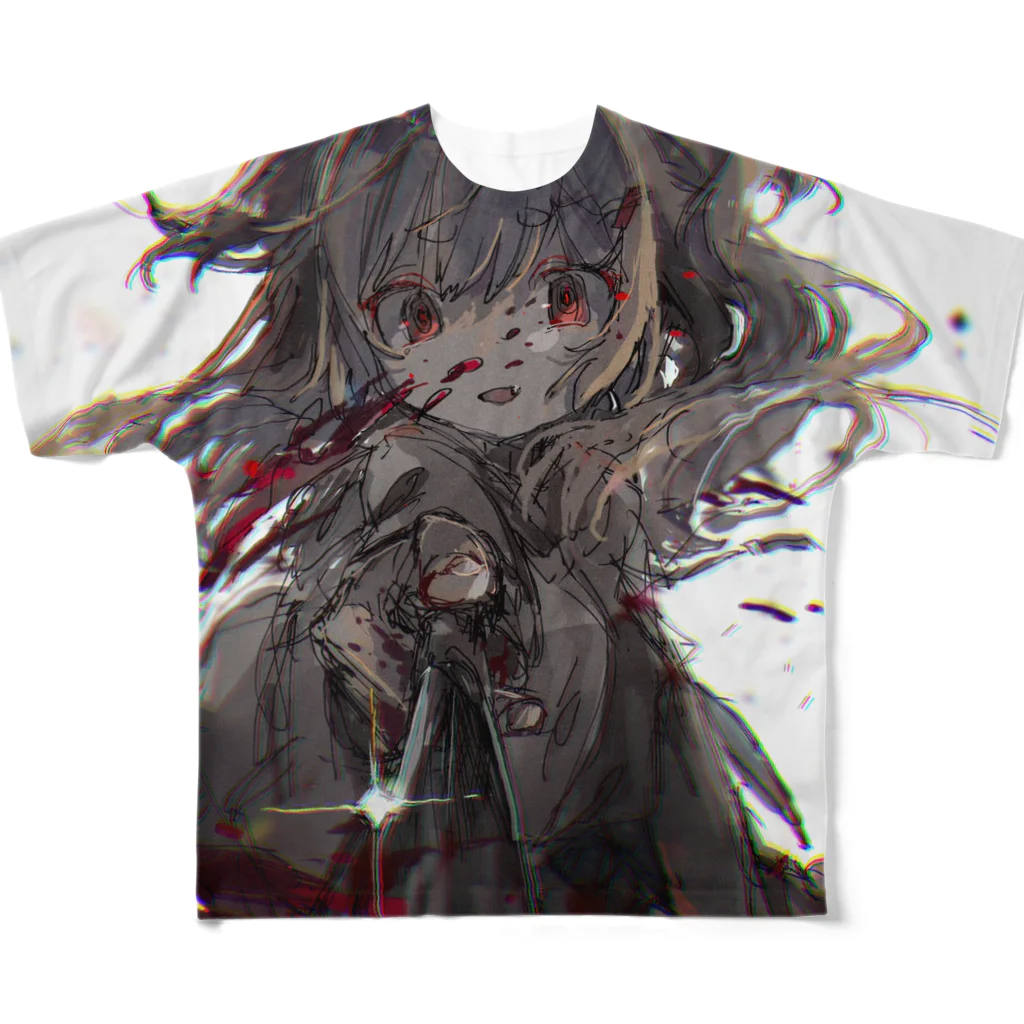 さよなか🌎の🔪🔪🔪🔪🔪🔪 フルグラフィックTシャツ