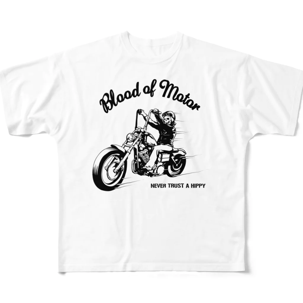 JOKERS FACTORYのBLOOD OF MOTOR フルグラフィックTシャツ