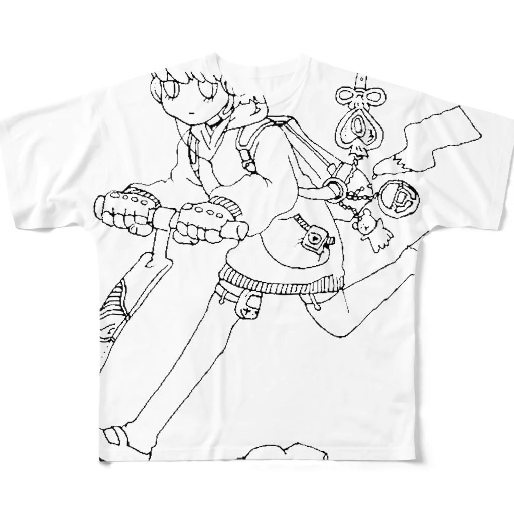 ヨナハアヤのキックボードでGO All-Over Print T-Shirt