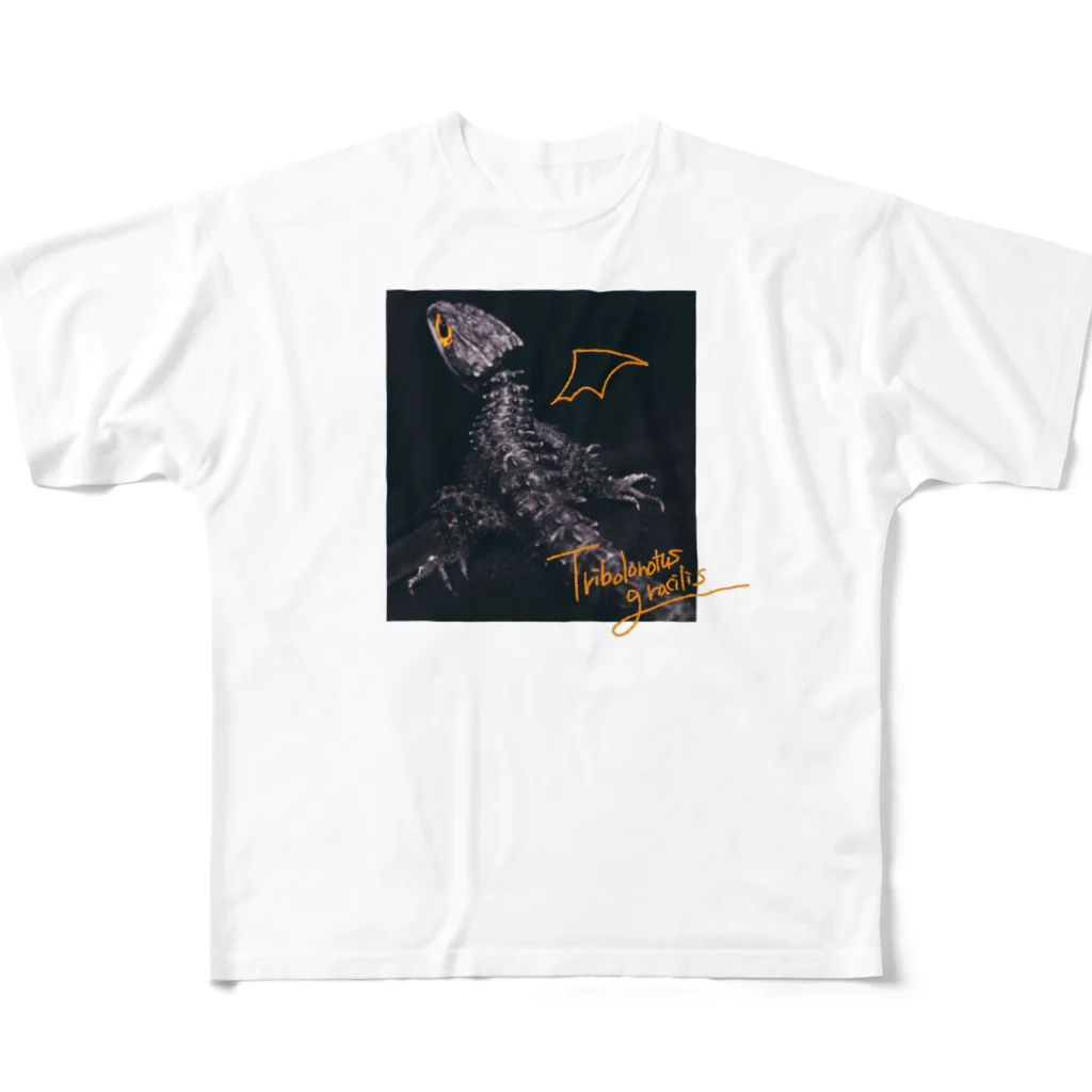 NECOCAI NO SHOPのTribolonotus gracilis All-Over Print T-Shirt