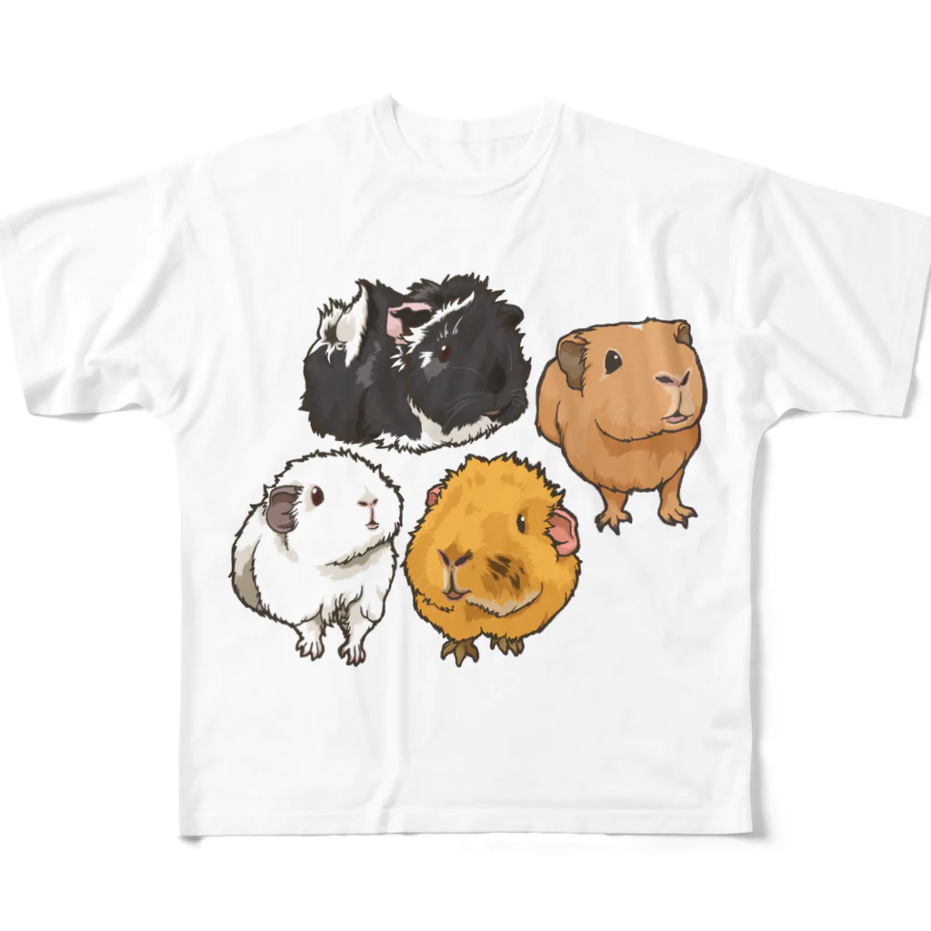 Lichtmuhleのキャメルちゃん、ぷーちゃん、エルザちゃん、アスタちゃん All-Over Print T-Shirt