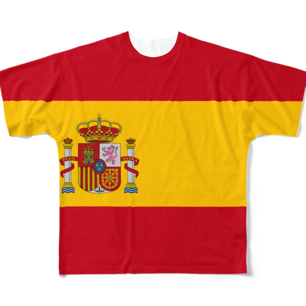 スペイン国旗 全柄 大 Ooshou のフルグラフィックtシャツ通販 Suzuri スズリ