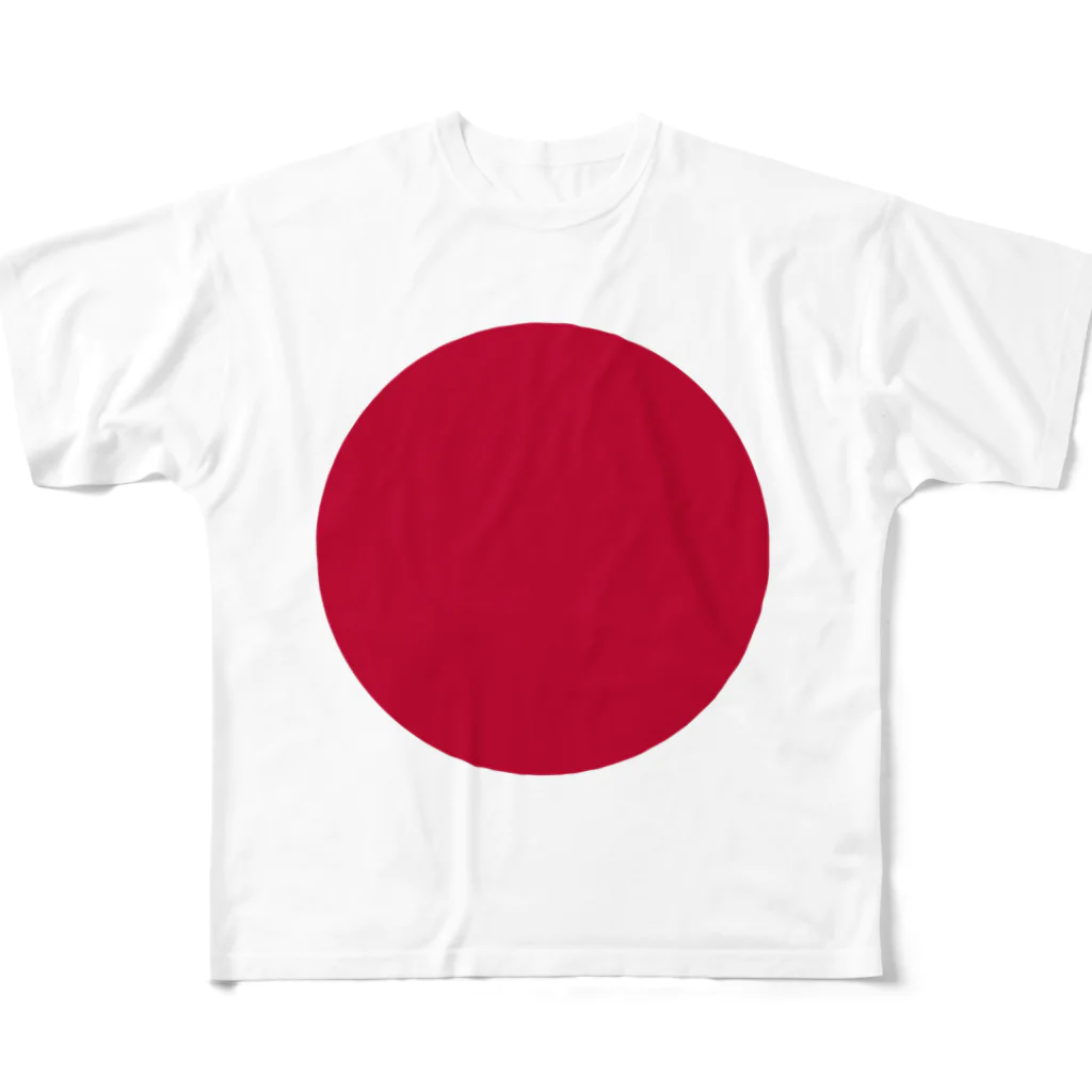 大の日本国旗 全柄 フルグラフィックTシャツ