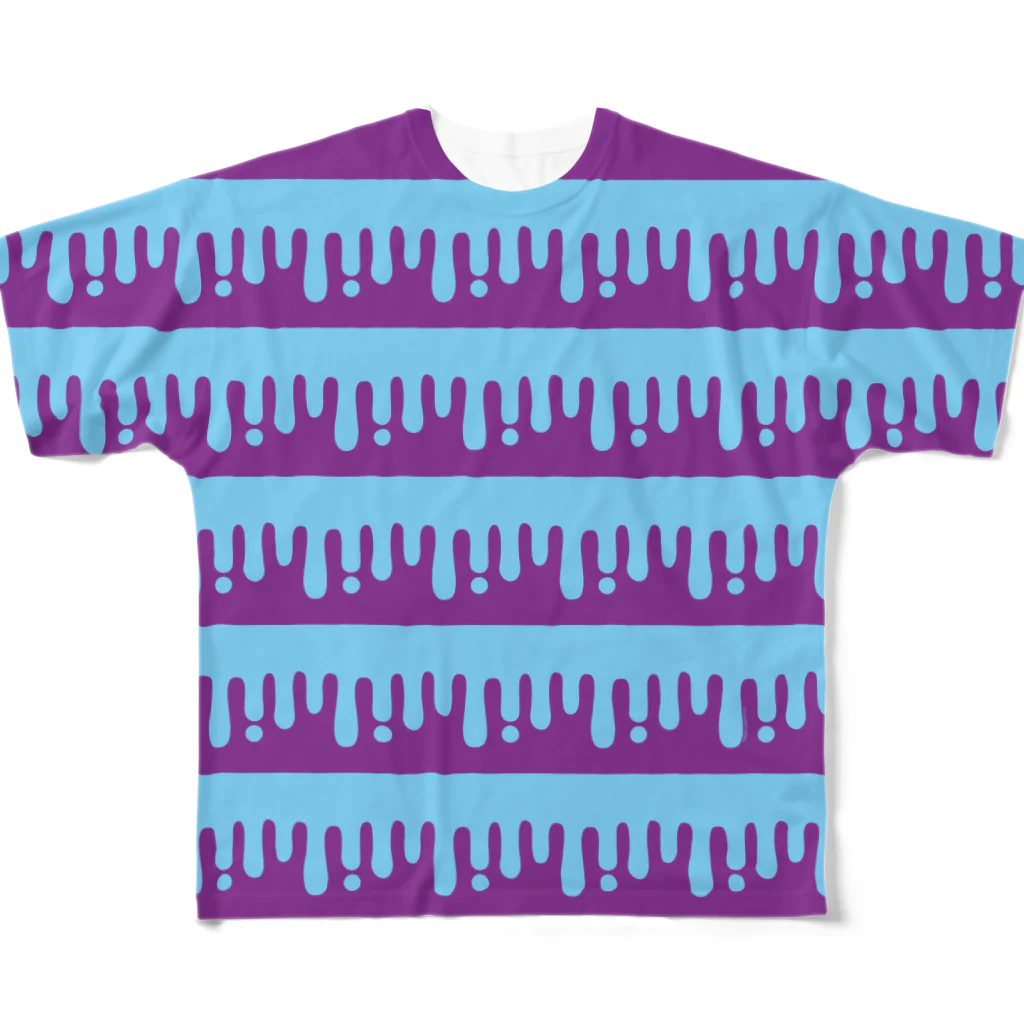 CHAX COLONY imaginariの【各20点限定】melty border(森チャックの好きな配色) All-Over Print T-Shirt
