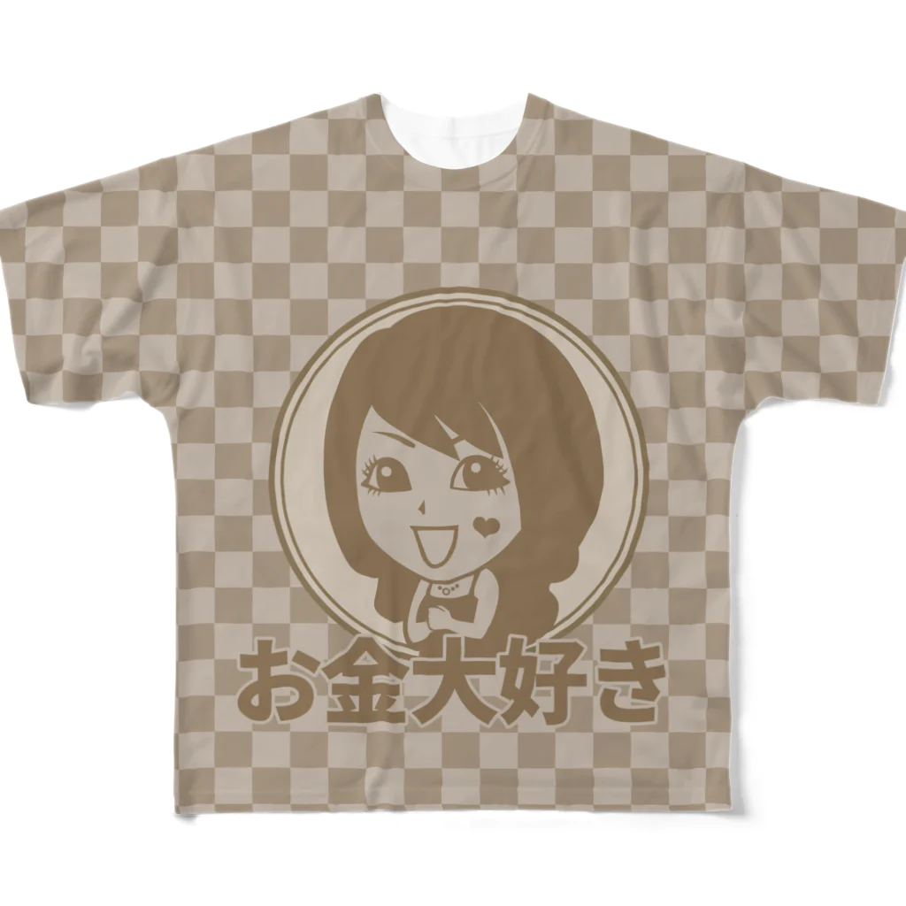 バニラde高収入ショップ［SUZURI店］の【両面フルグラ】KYOTO×VANILLA All-Over Print T-Shirt