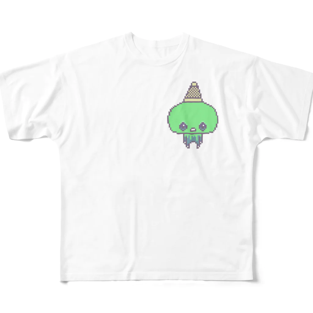 madeathのあいすん フルグラフィックTシャツ