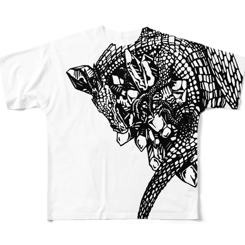 is Bの冬龍夏草(dragpn fungus/ドラゴンファングス）（部分） All-Over Print T-Shirt