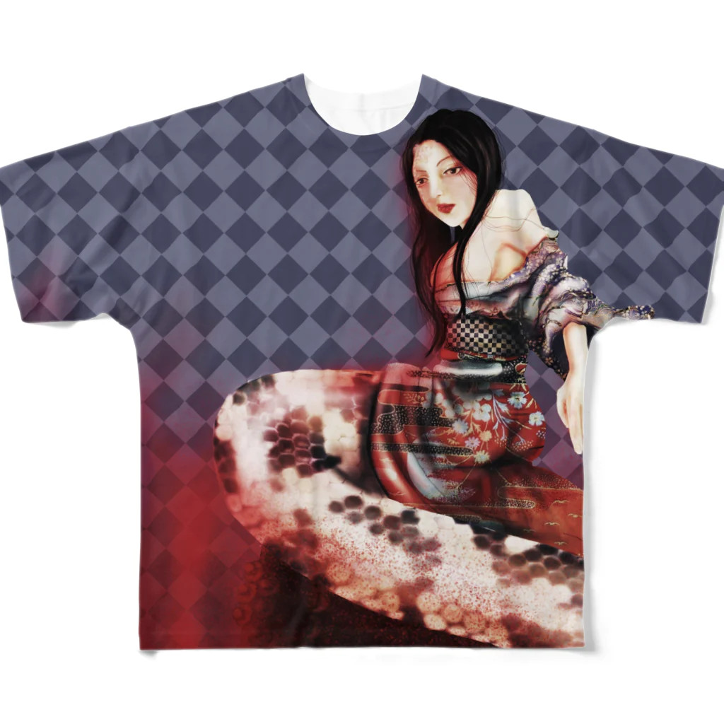 by0_kiの清姫 All-Over Print T-Shirt