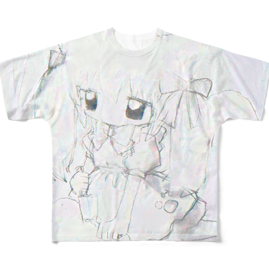 猫と睡眠薬のわからない All-Over Print T-Shirt