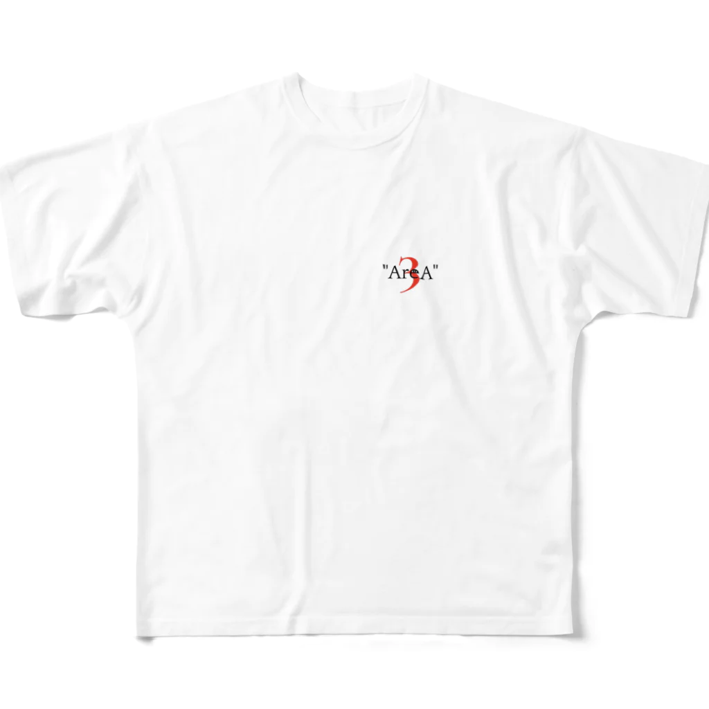 jojorgeの" AreA3" フルグラフィックTシャツ
