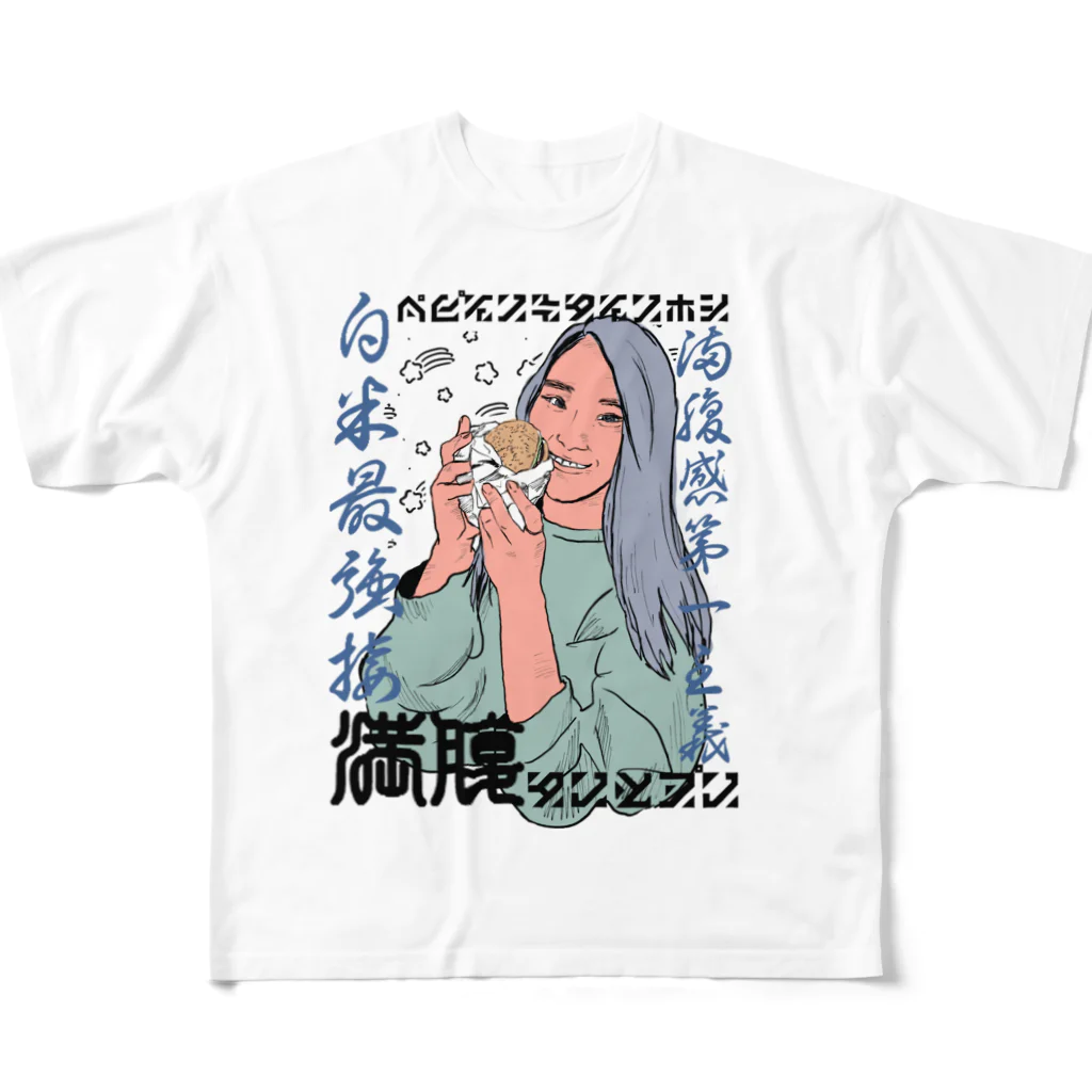 gggのナイスガール フルグラフィックTシャツ