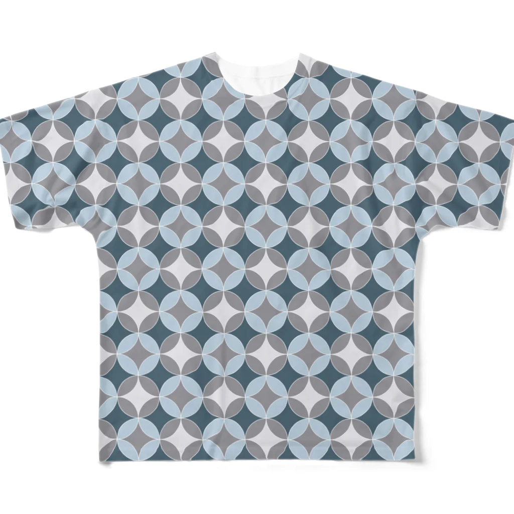 稀有の七宝(sippou) フルグラフィックTシャツ