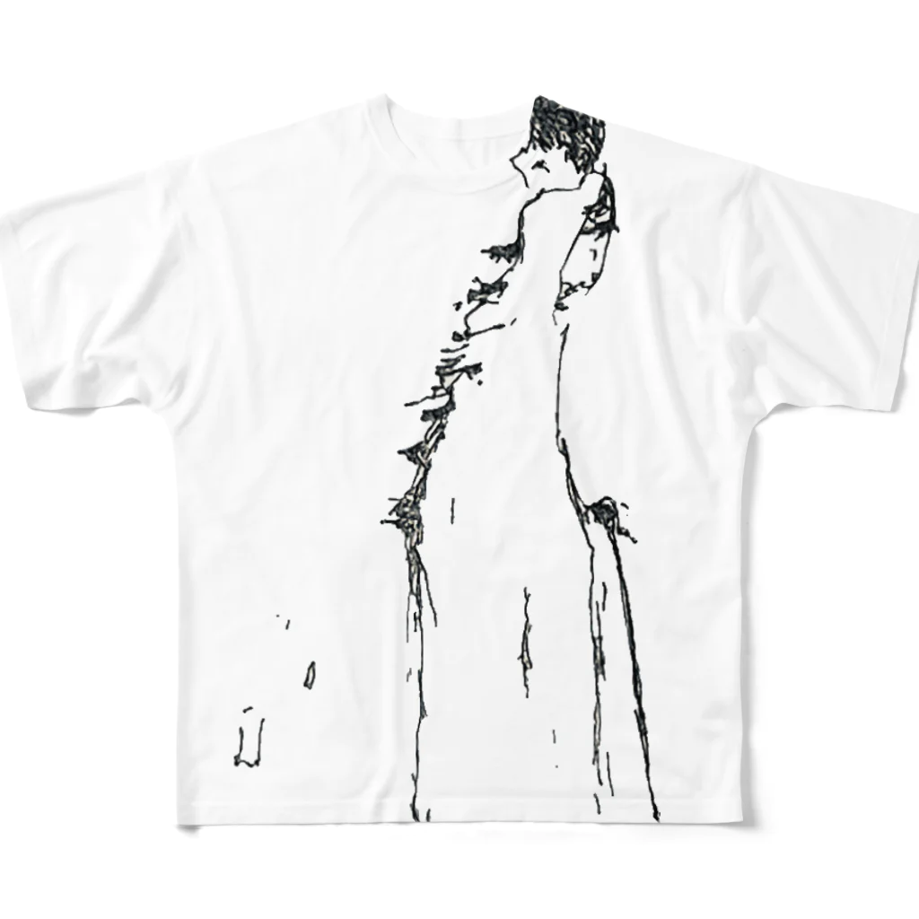 誰徒の旅立つ少年 All-Over Print T-Shirt