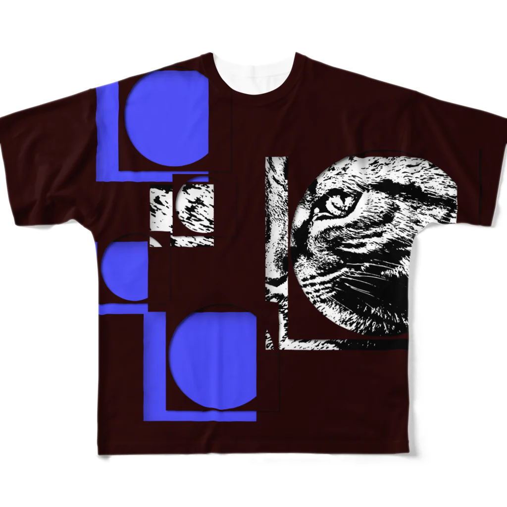 .JUICY-SHOP. | JOYFULの１枚限定デザイン！ JOYFUL x JOYFUL No.a3 蒼褐 All-Over Print T-Shirt