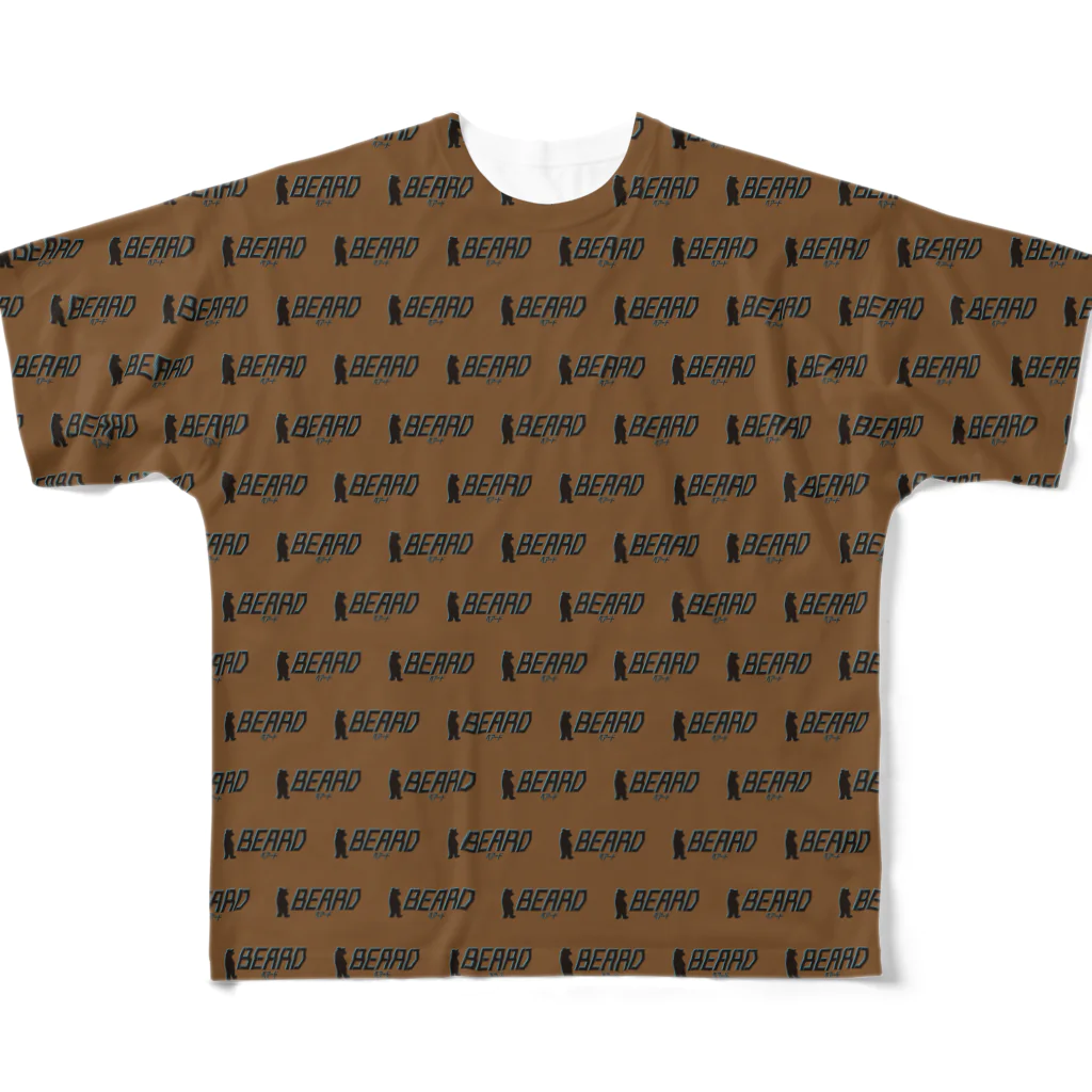 BEARDのBEARD "PATTERN" #original フルグラフィックTシャツ
