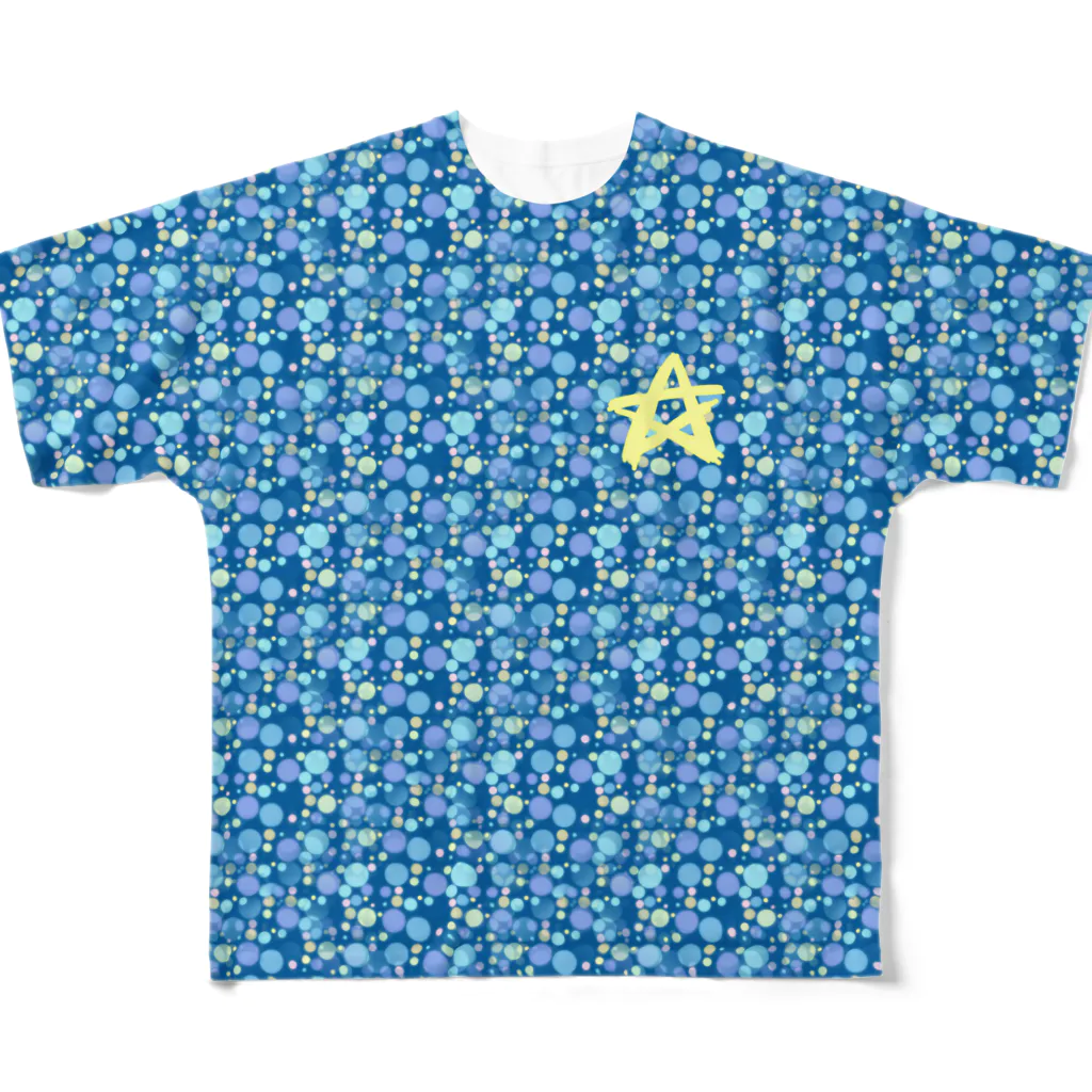 KEN's☆BASEBALL FAN SHOPの横浜勝利の夜　前面のみ All-Over Print T-Shirt
