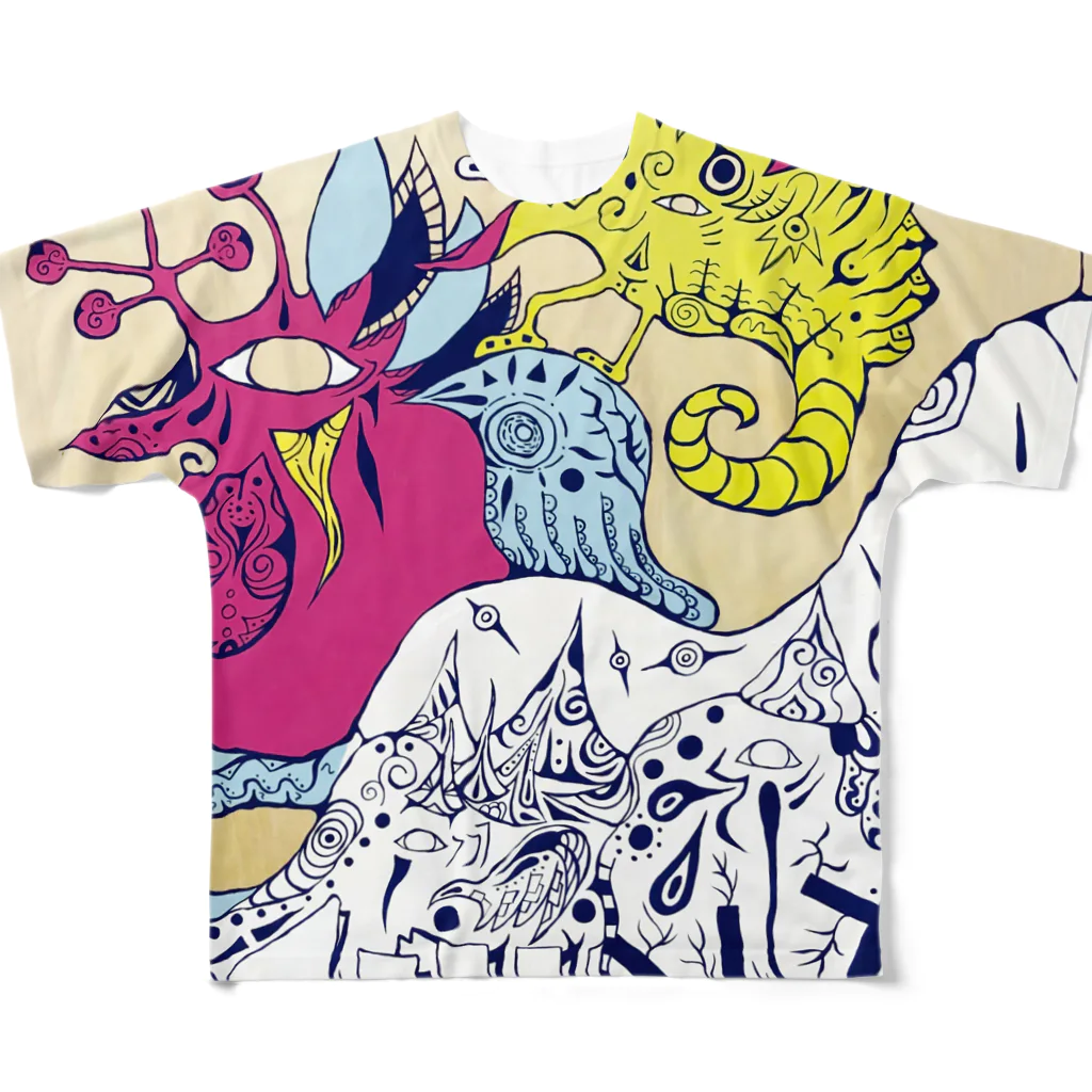 ibashiyo_suzuriのibashiyo T 001 All-Over Print T-Shirt