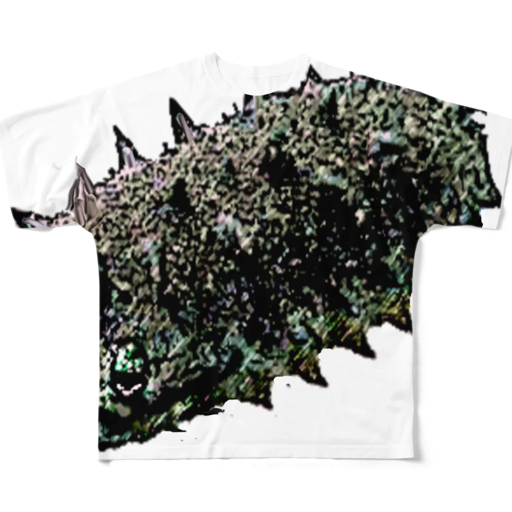 アズペイントの人面魚ならぬ人面海鼠 All-Over Print T-Shirt