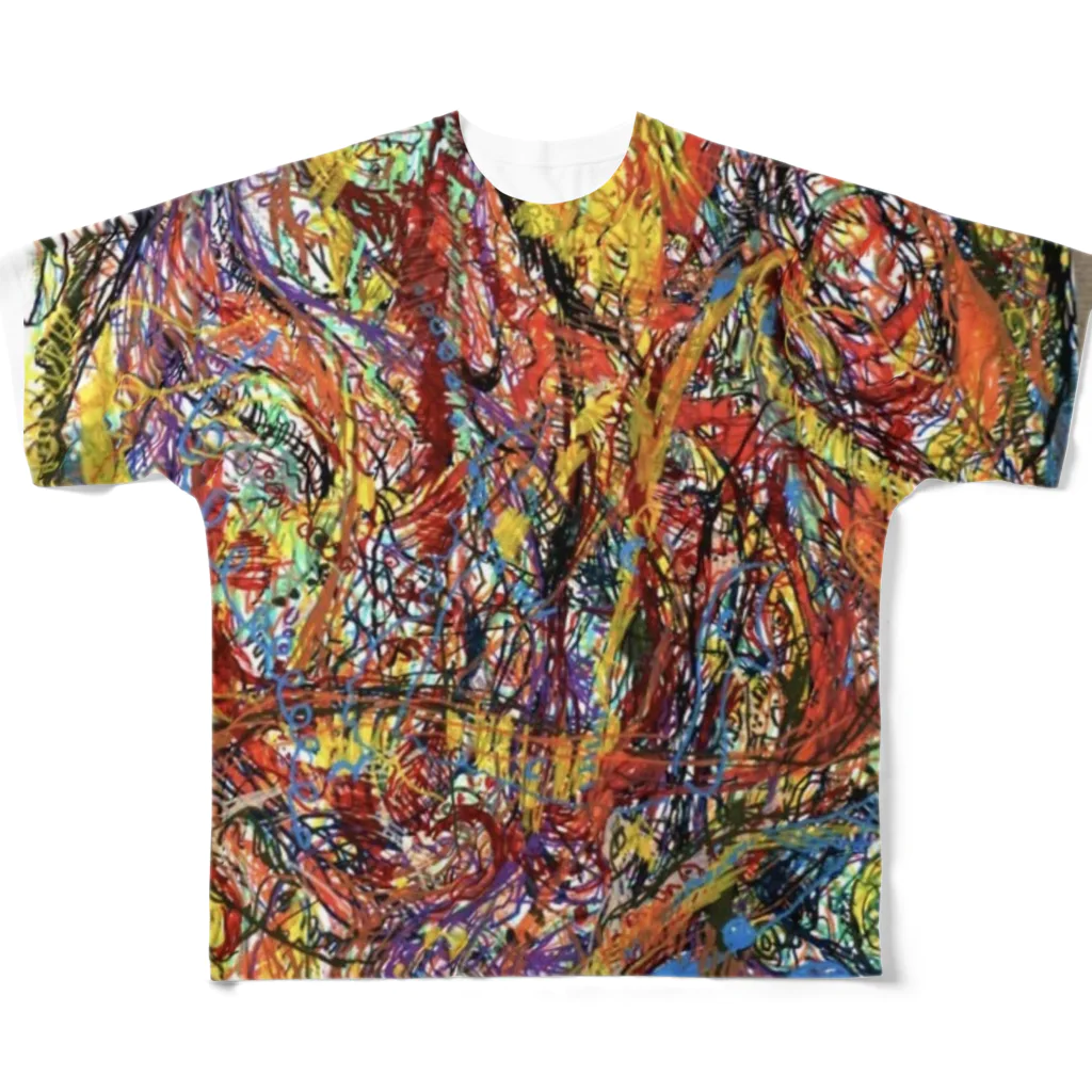 Barbara Murata/バーバラ村田の村田高詩の絵 All-Over Print T-Shirt