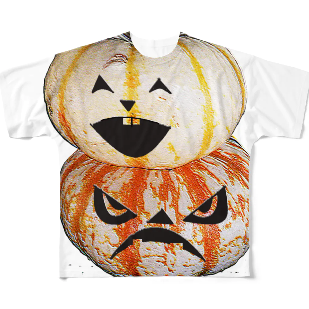 アズペイントの今頃ハロィンかぼちゃ  フルグラフィックTシャツ