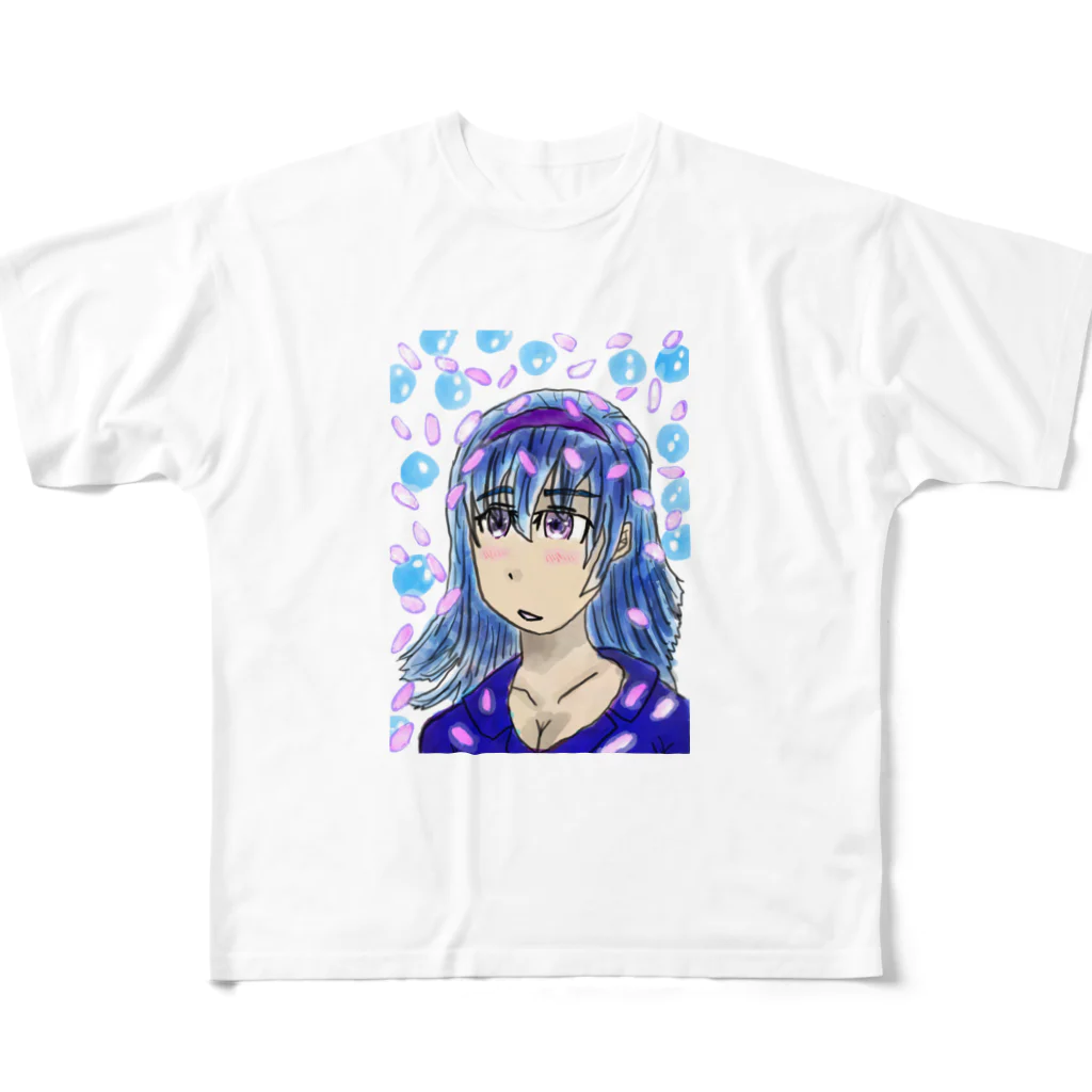 AkironBoy's_Shopの淡い少女 フルグラフィックTシャツ