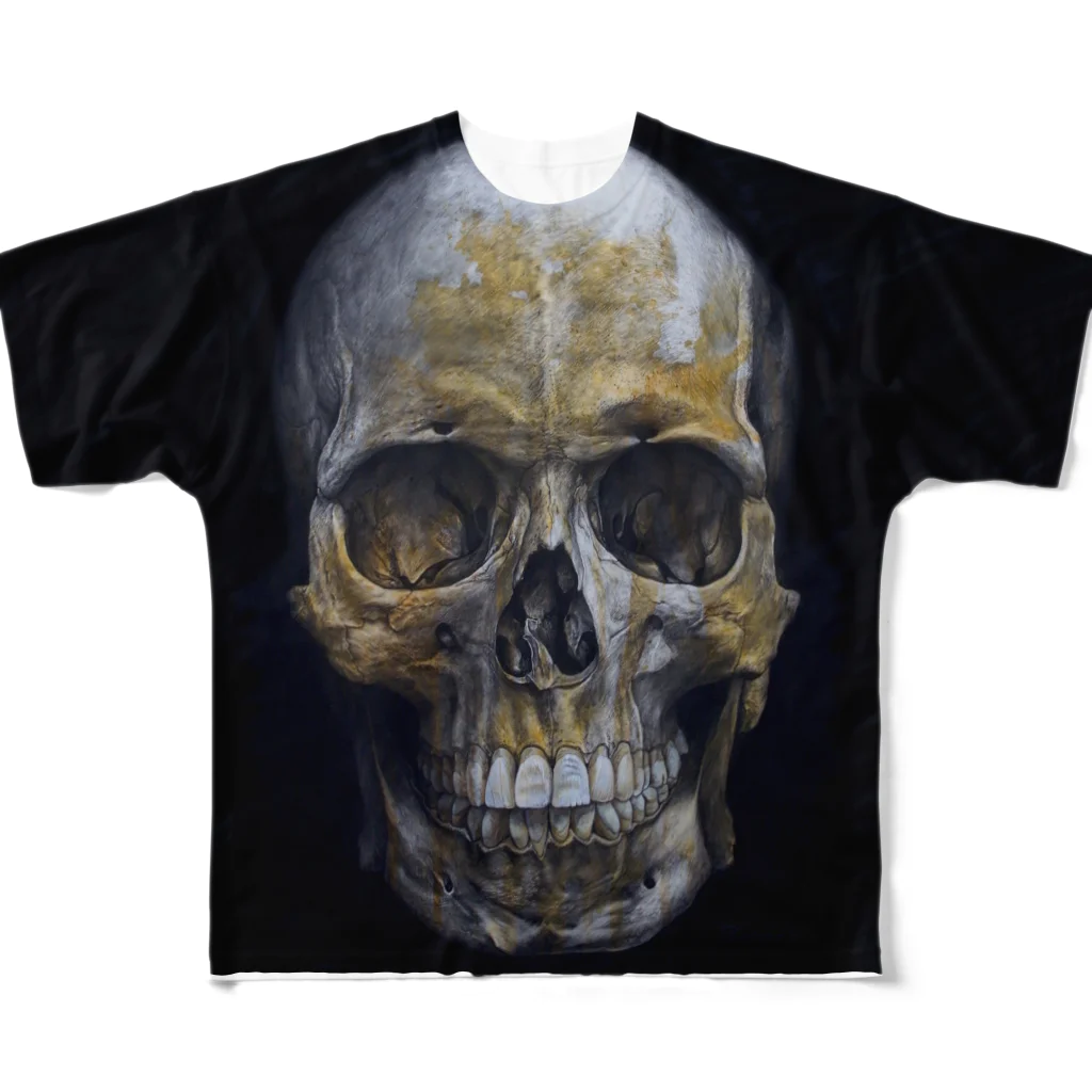 小田隆のThe unknown skull male All-Over Print T-Shirt