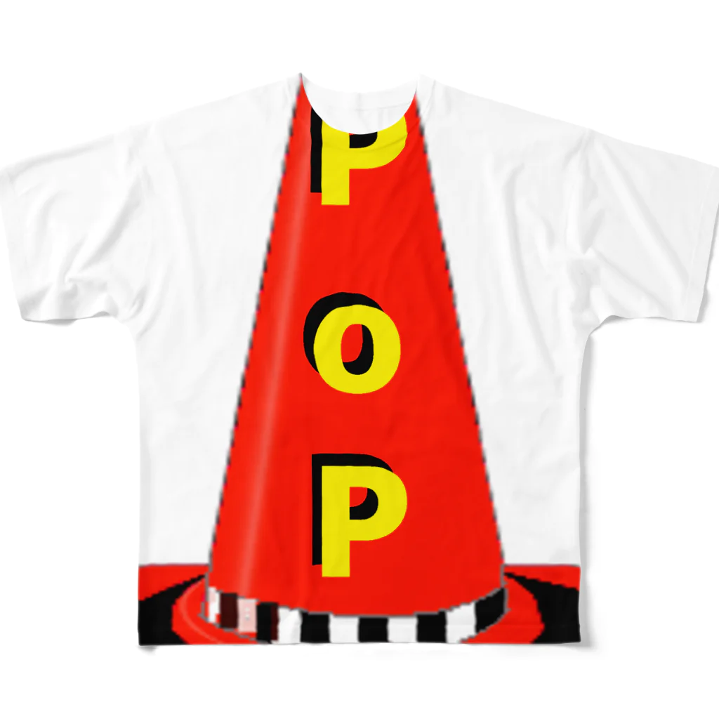 アズペイントのPOPコーン All-Over Print T-Shirt