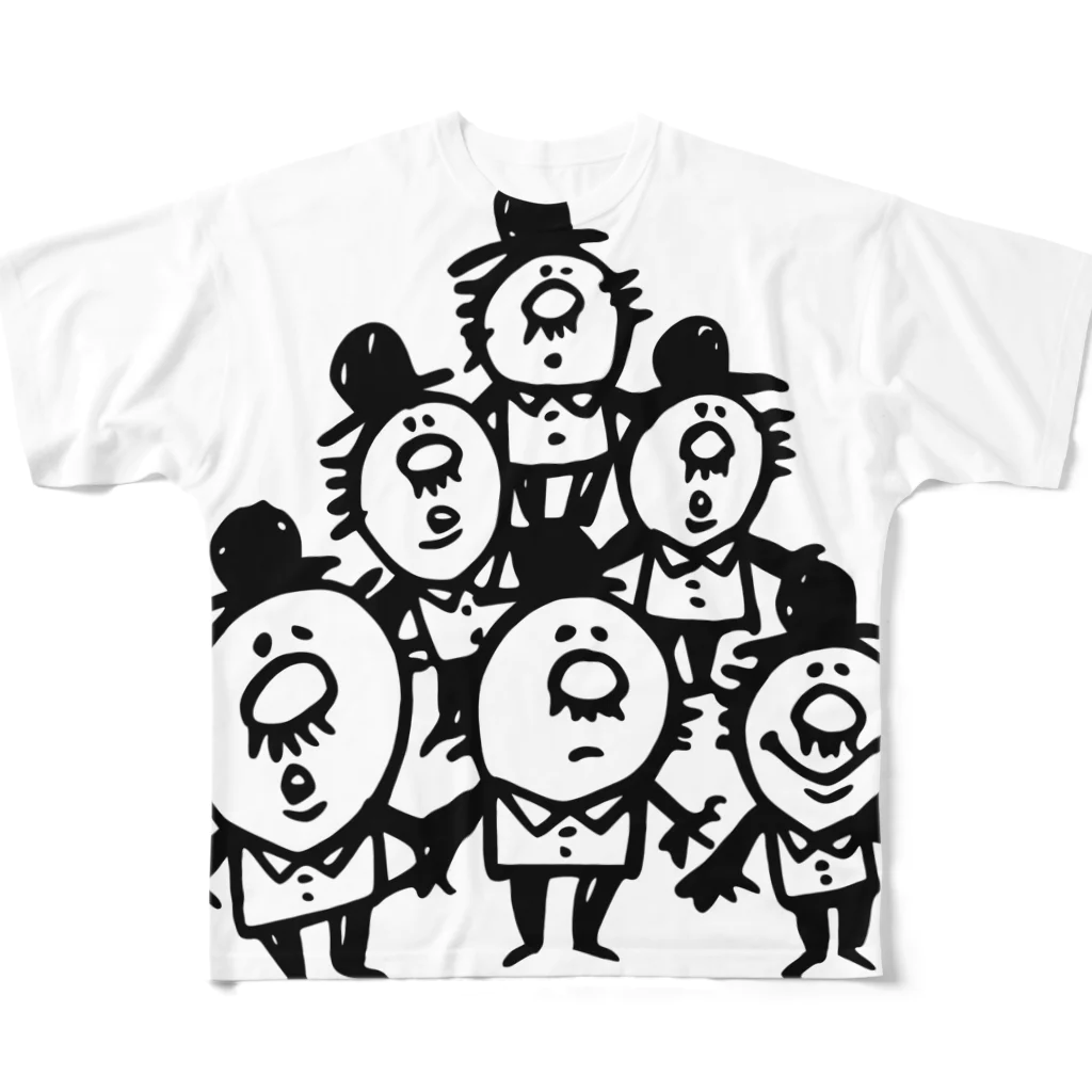 カタオカナオのちっさいおじさんたち All-Over Print T-Shirt