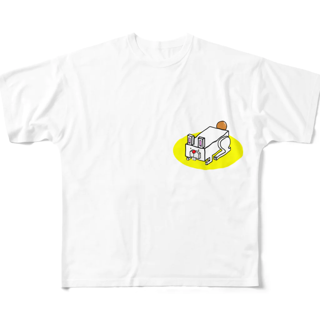 KATSU工房のハコうさぎ All-Over Print T-Shirt