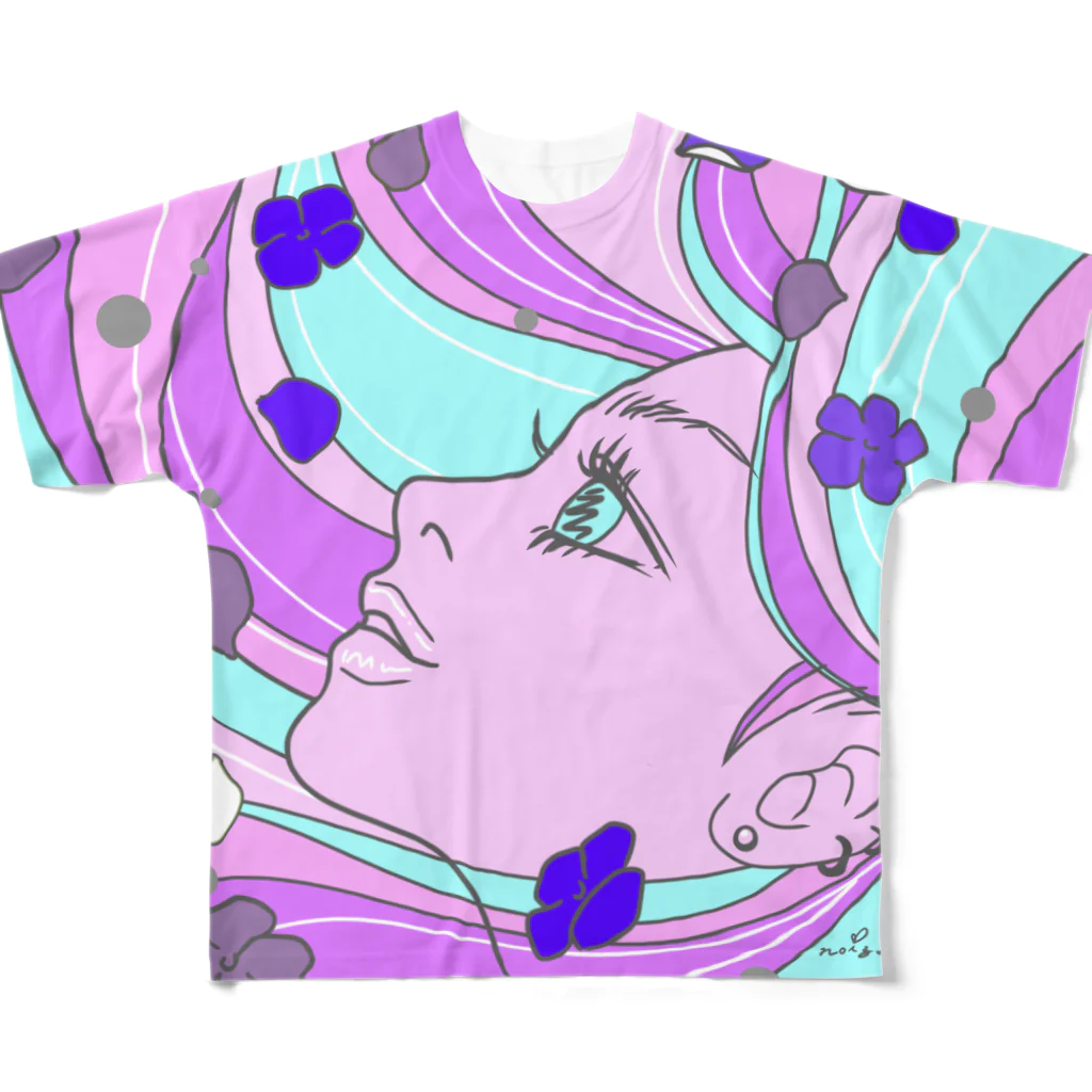 Ｍ✧Ｌｏｖｅｌｏ（エム・ラヴロ）のあじさい（６月の誕生花） All-Over Print T-Shirt