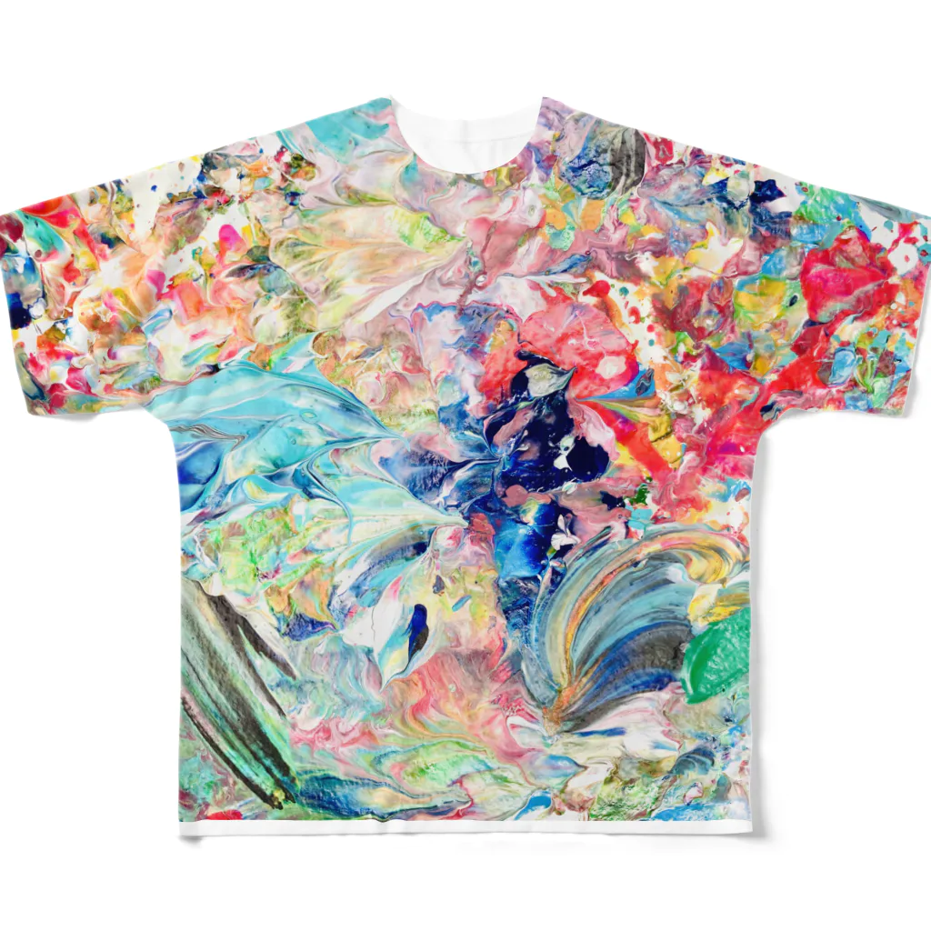 mikoの2side print - PALETTE 2 フルグラフィックTシャツ