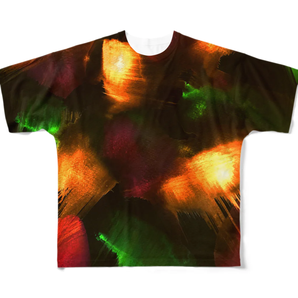 mikoのORANGE All-Over Print T-Shirt