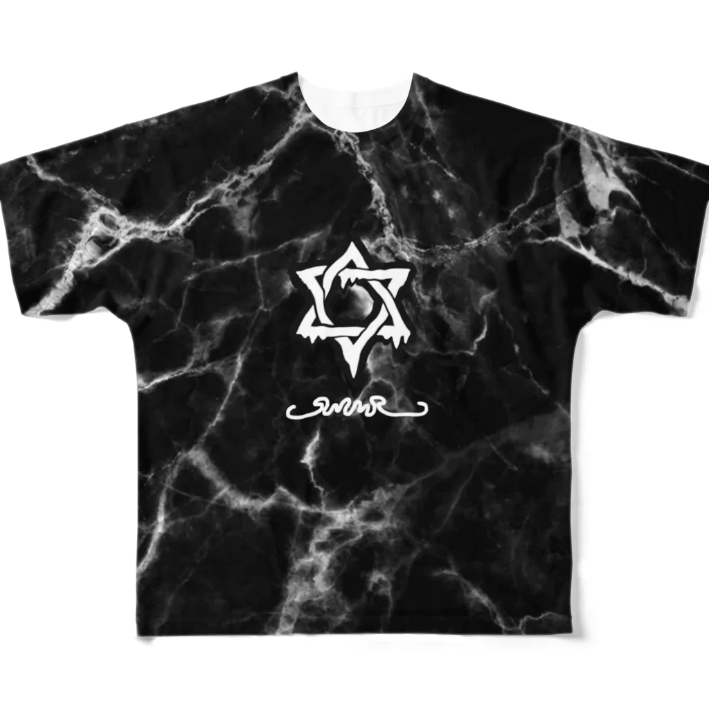 ЯMMRのmelt hexagram All-Over Print T-Shirt