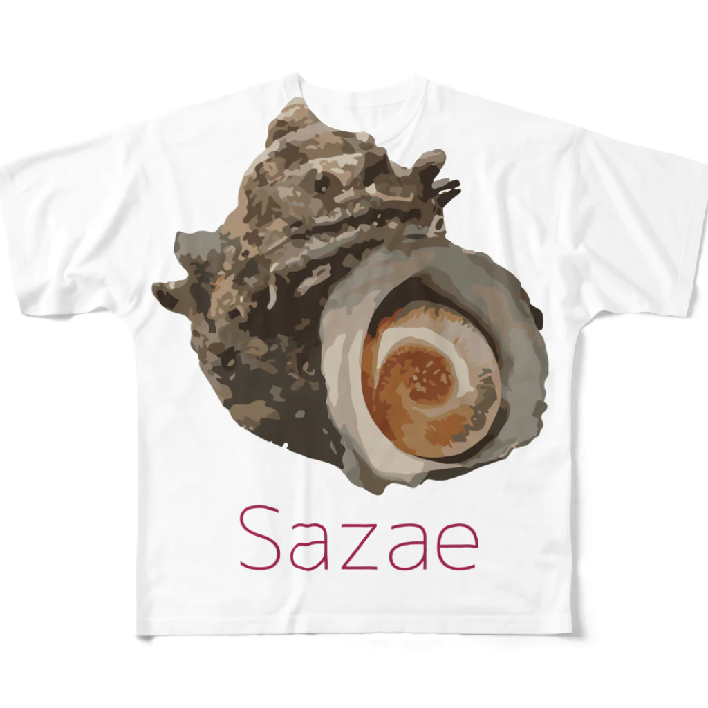 松や SUZURI店のSazae Tシャツ フルグラフィックTシャツ