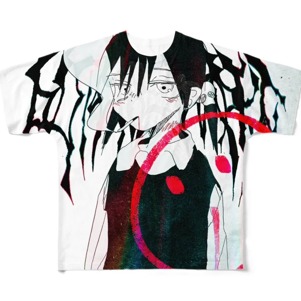 SHINAのスーサイドちゃんエモグラフィックT All-Over Print T-Shirt