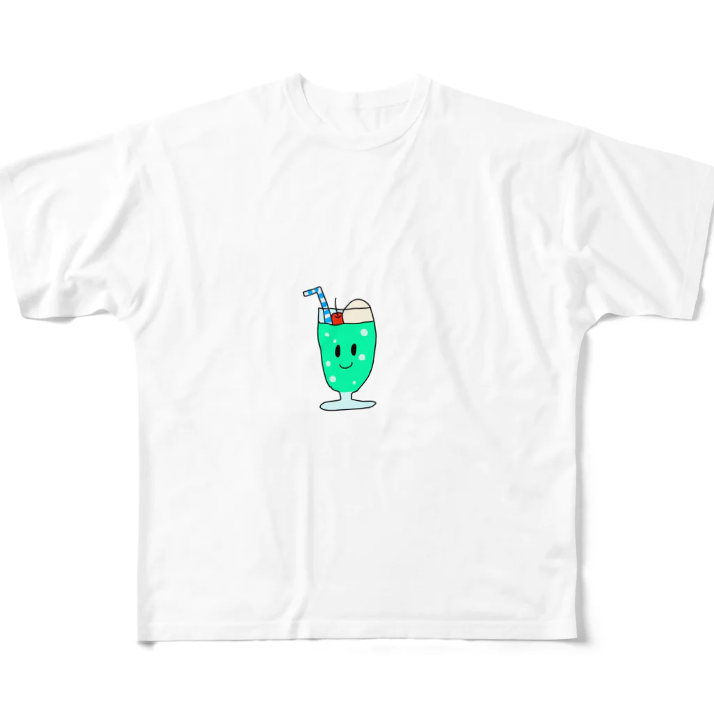 chocotto productionのクリームソーダくん All-Over Print T-Shirt