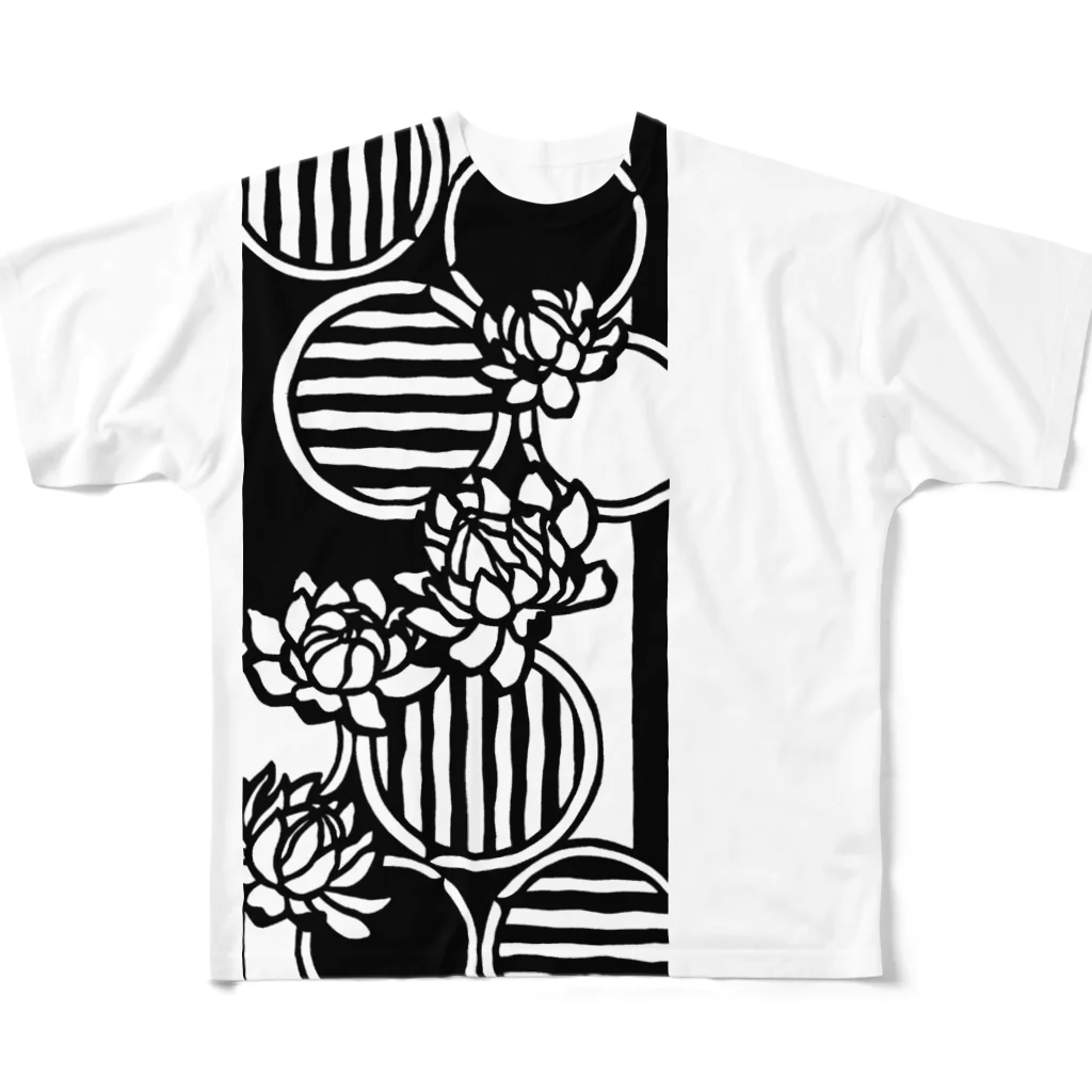 アジのヒラキ@切り絵のオオオニバス All-Over Print T-Shirt