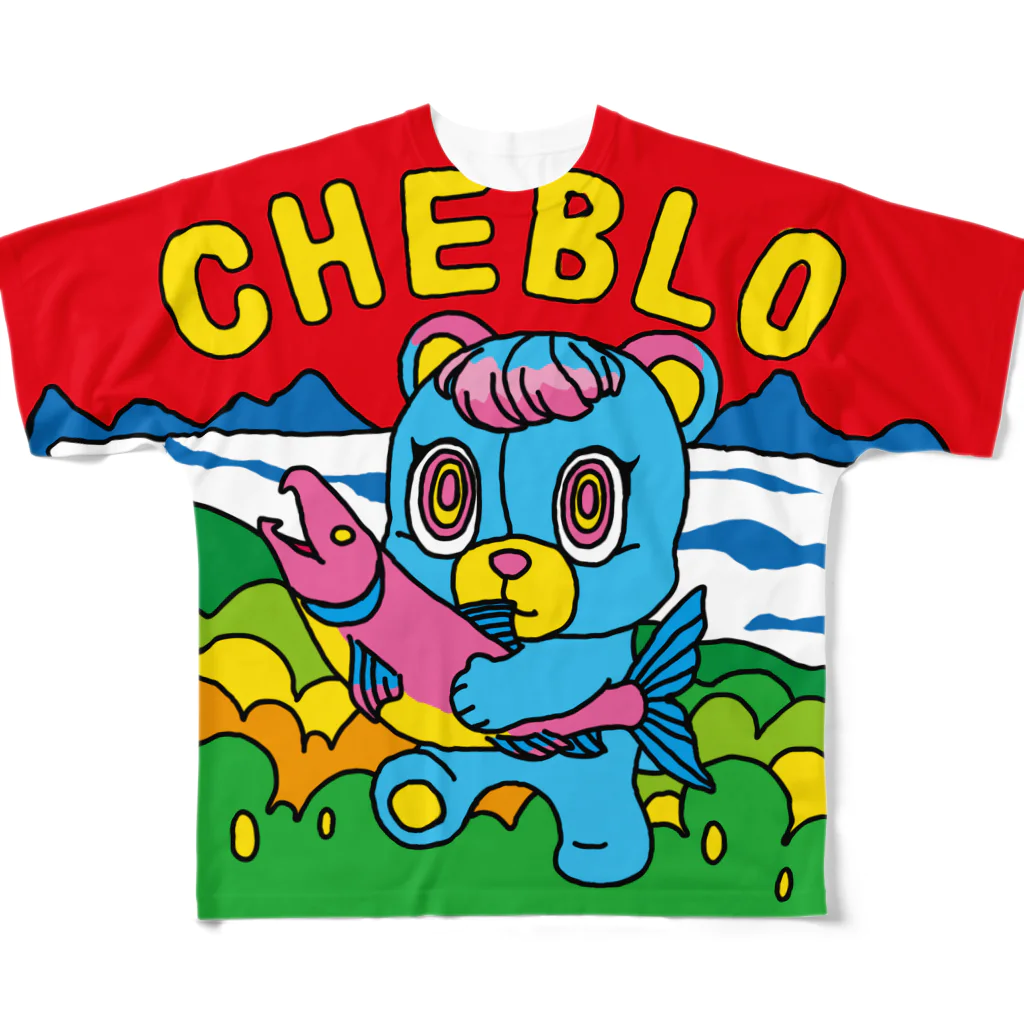 CHEBLOのSAKEKUMA フルグラフィックTシャツ