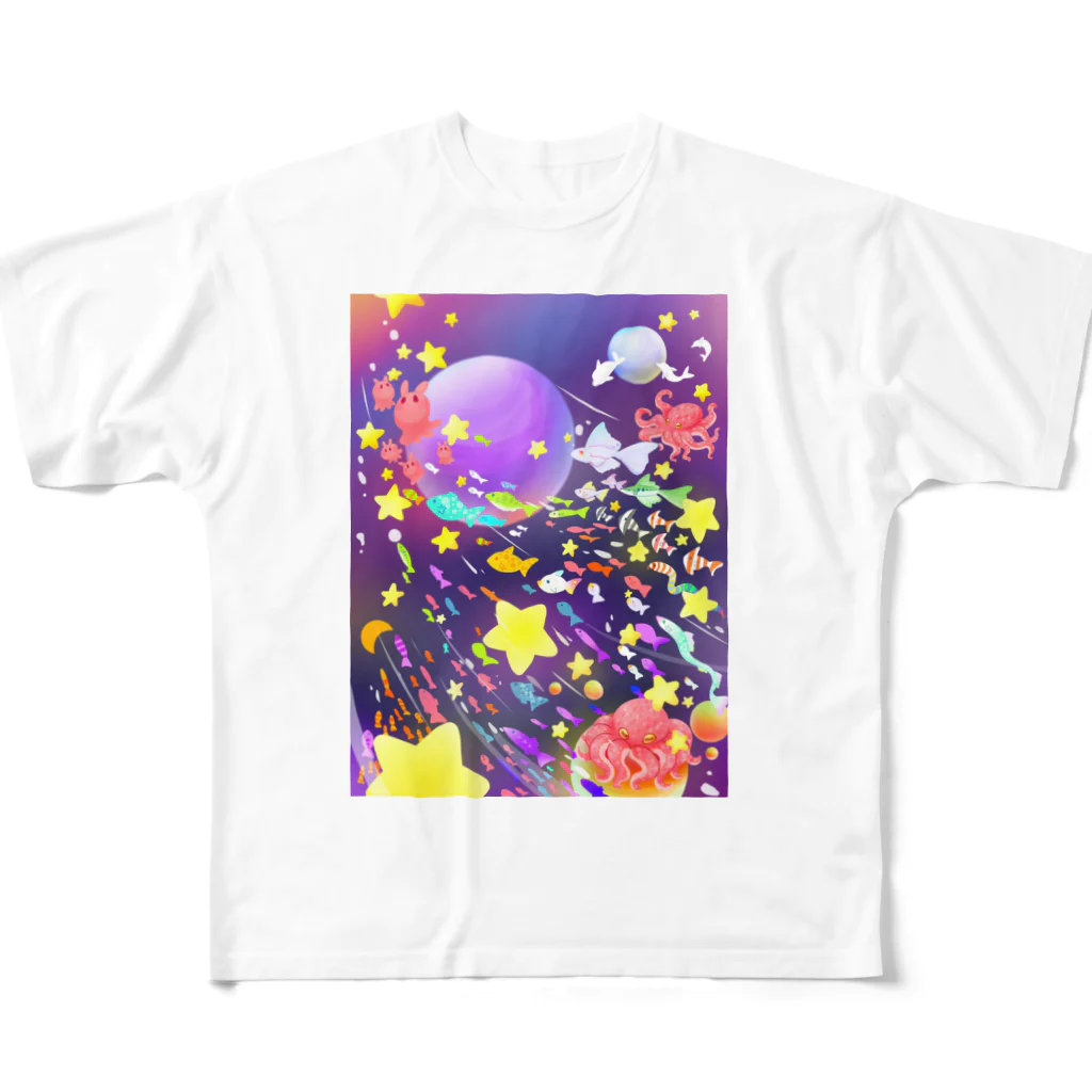 あいこの部屋　丸の世界の夢の中 All-Over Print T-Shirt